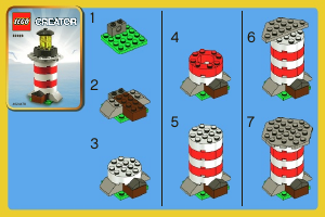Manual Lego set 30023 Creator Lighthouse