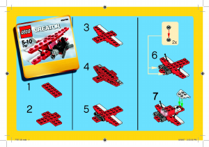 Manual de uso Lego set 7797 Creator Biplano