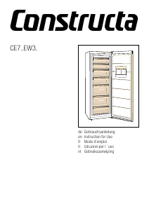 Handleiding Constructa CE733EW33 Vriezer