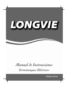 Manual de uso Longvie TE40F Calentador de agua