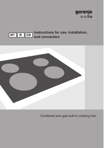 Manual Gorenje GHS64ORAS Hob