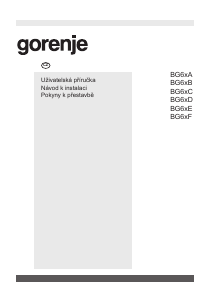 Manuál Gorenje GW641W Varná deska