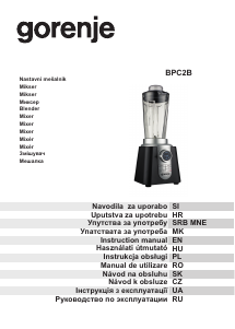 Manual Gorenje BPC2B Blender
