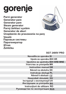 Návod Gorenje SGT2400V PRO Žehlička