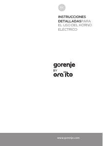 Manual de uso Gorenje BO637ORAB Horno