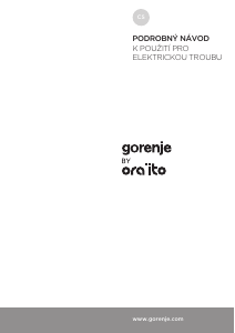 Manuál Gorenje BO658ORA Trouba