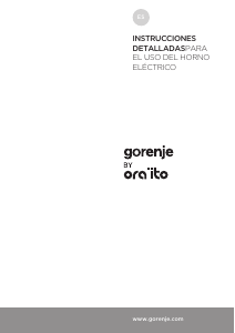 Manual de uso Gorenje BO658ORAB Horno