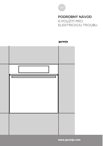 Manuál Gorenje BO658A41XG Trouba