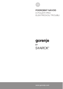 Manuál Gorenje BO617ST Trouba