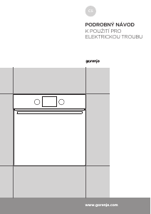 Manuál Gorenje BO636E20X Trouba