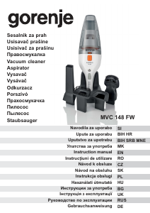 Manual Gorenje MVC148FW Handheld Vacuum