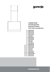 Instrukcja Gorenje WHI921E3B Okap kuchenny