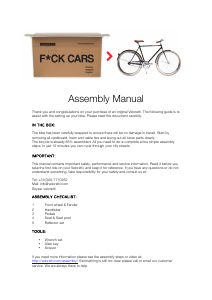 Handleiding Veloretti v1 Fiets