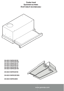 Kullanım kılavuzu Gorenje BHP623E12BG Davlumbaz