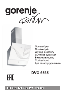 Instrukcja Gorenje DVG6565KR Okap kuchenny