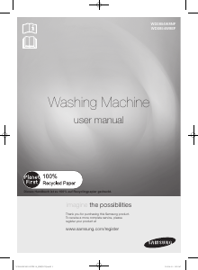 Manual Samsung WD0854W8EF1 Máquina de lavar roupa