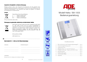 Manual de uso ADE BA 1003 Heike Báscula