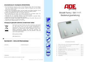 Bedienungsanleitung ADE BA 1117 Fanny Waage