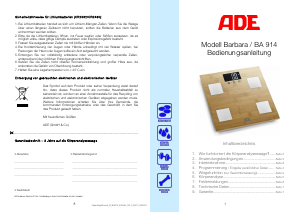 Manual de uso ADE BA 914 Barbara Báscula