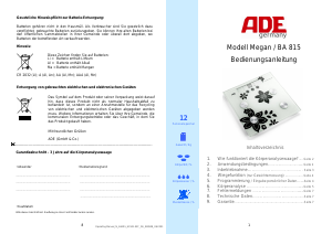 Bedienungsanleitung ADE BA 815 Megan Waage