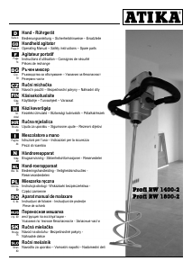 Bedienungsanleitung Atika Profi RW 1800-2 Handrührwerk