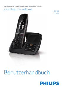 Bedienungsanleitung Philips CD4901B Schnurlose telefon