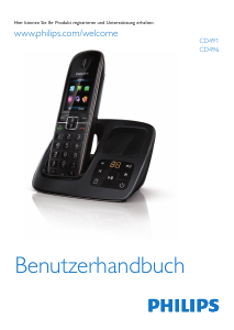 Bedienungsanleitung Philips CD4962B Schnurlose telefon