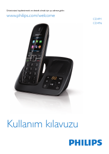Kullanım kılavuzu Philips CD4961B Kablosuz telefon