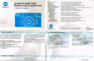 Manual Minolta AF-Zoom 90 Camera