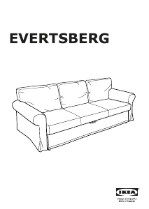 Priručnik IKEA EVERTSBERG Sofa na rasklapanje