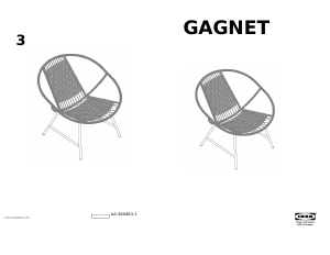 Manual IKEA GAGNET Armchair
