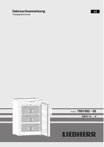 Bedienungsanleitung Liebherr GNP 1066 Gefrierschrank