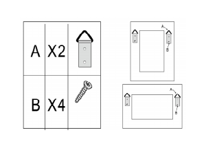 Bruksanvisning JYSK Rude (70x90) Spegel