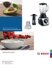 Bedienungsanleitung Bosch MMB64G3MDE Standmixer