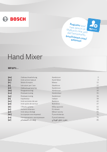 Manual Bosch MFQP1000 Misturador da mão