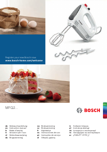 Посібник Bosch MFQ2210P Ручний міксер
