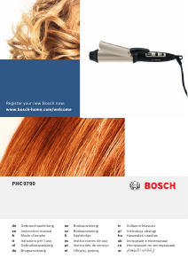 Manuale Bosch PHA9760 Modellatore per capelli