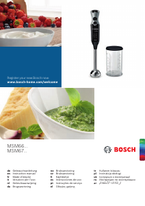 Руководство Bosch MSM66120W Ручной блендер