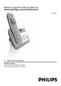 Handleiding Philips SE4452S Draadloze telefoon