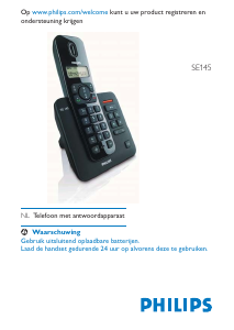 Handleiding Philips SE1454B Draadloze telefoon