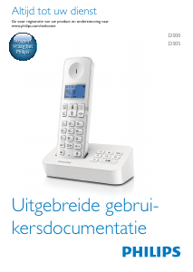 Handleiding Philips D3053W Draadloze telefoon