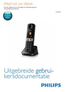 Handleiding Philips D6050B Draadloze telefoon