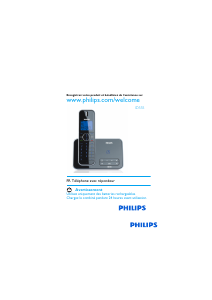 Mode d’emploi Philips ID5551B Téléphone sans fil