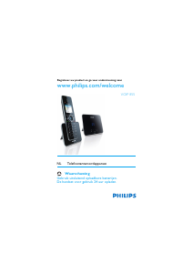 Handleiding Philips VOIP8551B Draadloze telefoon