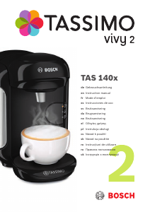 Manual Bosch TAS1402GB Cafetieră