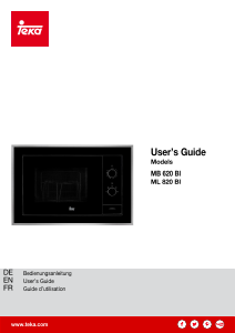 Manual Teka ML 820 BI Microwave