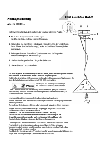 Bedienungsanleitung Trio 3414011-24 Sofia Leuchte