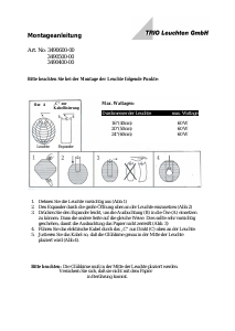 Bedienungsanleitung Trio 3490600-00 Paper Leuchte