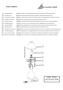 Bedienungsanleitung Trio 5930011-24 Gerrit Leuchte