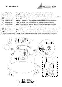 Bedienungsanleitung Trio 6196011-01 Lana Leuchte